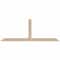 Ekena Millwork Portland Smooth Timber Gable Bracket, Douglas Fir, 108"W x 40"H x 3 1/2"D x 5 1/2"F, 9/12 Pitch GBW108X40X0406POR00SDF - alternate 1